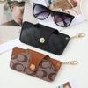 Retro Camellia Portable Glasses Case Myopia Glasses Sunglasses Storage Bag Protective Case Men's and Women's Sunglasses Bag