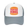 Лето 2024 Новое поступление Бейсболка с принтом Burger King Печать Хлопковые бейсболки Унисекс Кепка Шляпа для гольфа