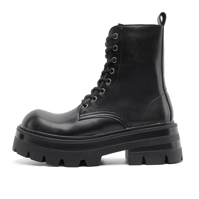 Men Women Martin Boots Autumn Winter Casual Ankle Boots Non‑Slip Wear‑Resistant Lace‑Up Shoes Outdoor Daily Footwear