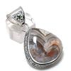 Natural Laguna Lace Agate 925 Sterling Silver Jewelry Pendant 1.89" Q1b98