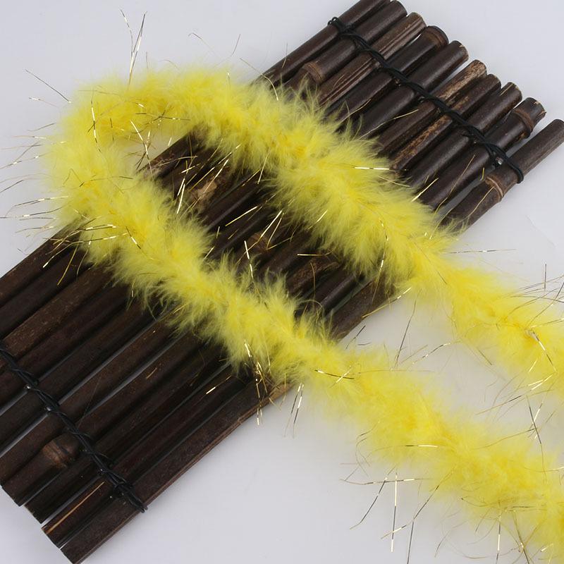 Цветные полоски перьев: Бархатные и золотые перья индейки для рождественского декора и подарков