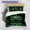 3pcs Football30 Cover Set - Personalized Name, HD Printed Bedding with 1 Cover and 2 Pillowcases - Perfect for Home Decor, Easy Care