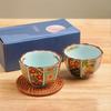 Japanese Mino Ware Old Imari Master Tea Cups Gift Set