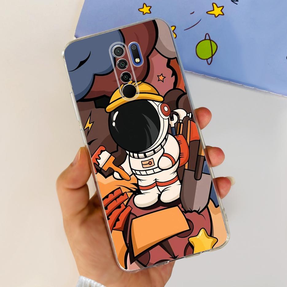 Чехол для Xiaomi Redmi 9 Стильный Расписной Fundas 6.53'' Мягкий Силиконовый Чехол для Телефона Для Xiaomi Redmi 9 Prime Redmi9 Задняя Крышка Бампер