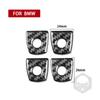 Carbon Fiber Car Accessories Door Lock Interior Trim Cover Soft Sticker For BMW 7 Series F01 730li 740li 750li 2009-2014