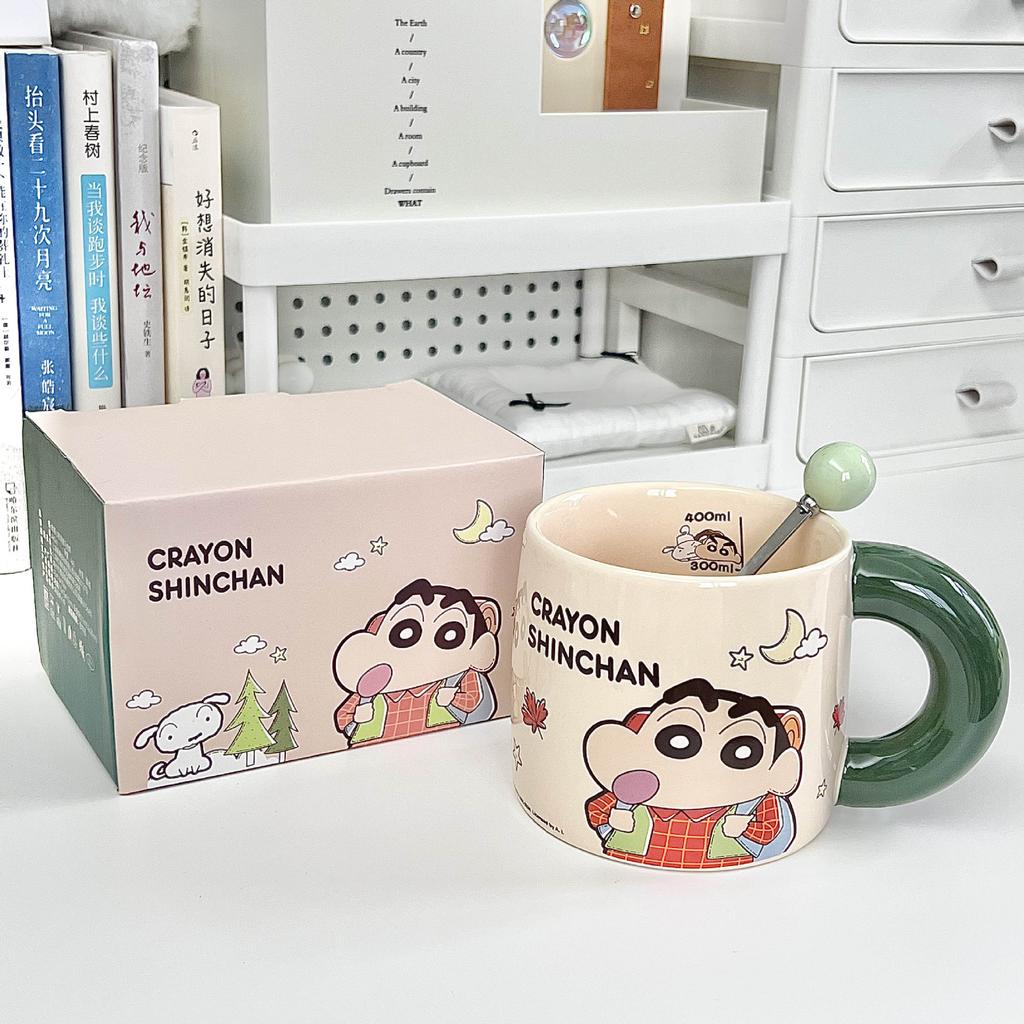 Керамическая кружка Crayon Xiaoxin для мальчиков и девочек, подарок на день рождения, парная кружка, для девушки, практичный сувенир, подарочная коробка