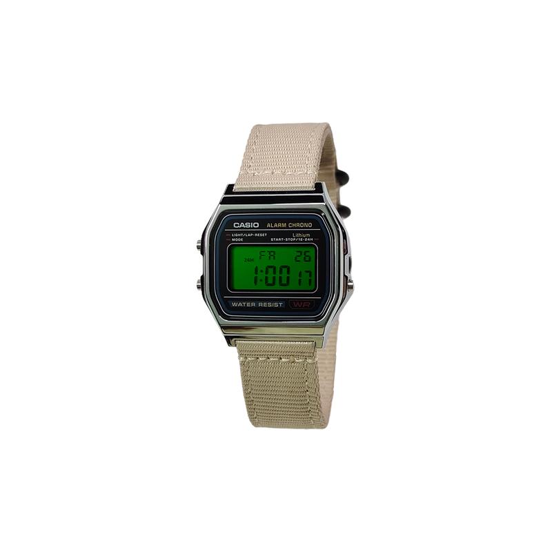 Casio Индивидуальные часы модифицированная серия серебристый полимерный корпус водозащита на весь срок службы A168WA-1W модифицированные-розовый кварц соты Кварцевые sil A168WA-1W-LvSeBiaoJing