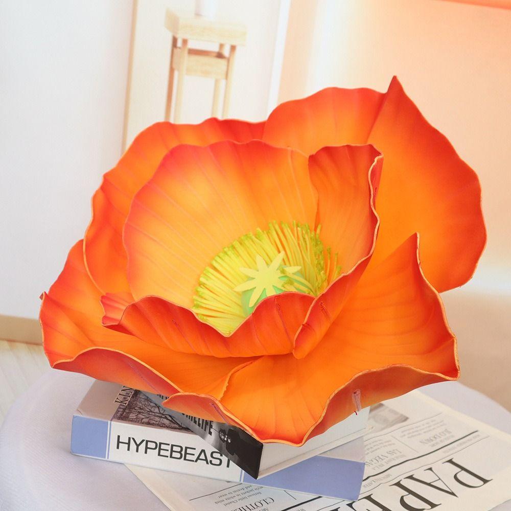 Реквизит для фотографий, имитирующий гигантский цветок, уличный полиэтилен, искусственная голова цветка, новый большой искусственный цветок