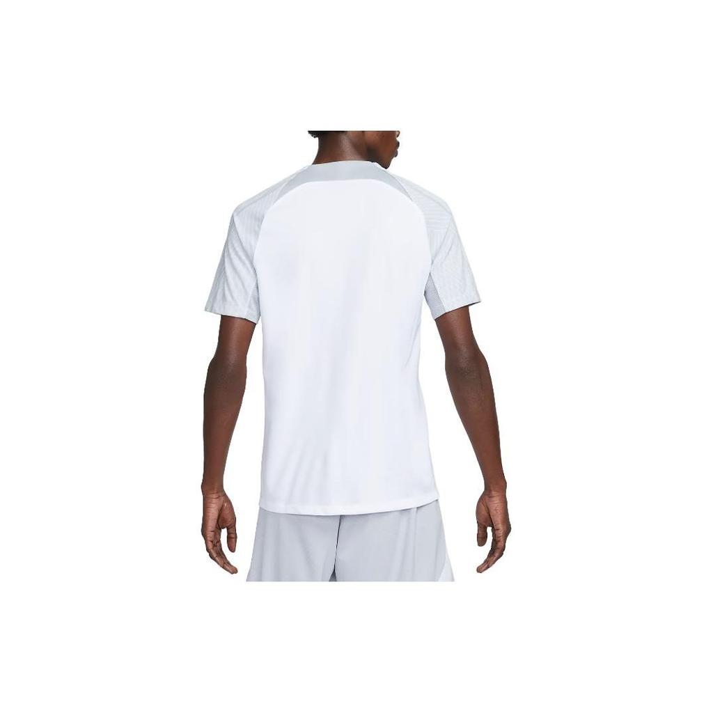 Nike Футболка Dri-Fit Strike Solid Crew Neck с коротким рукавом для мужчин, серебристая DV9238-100