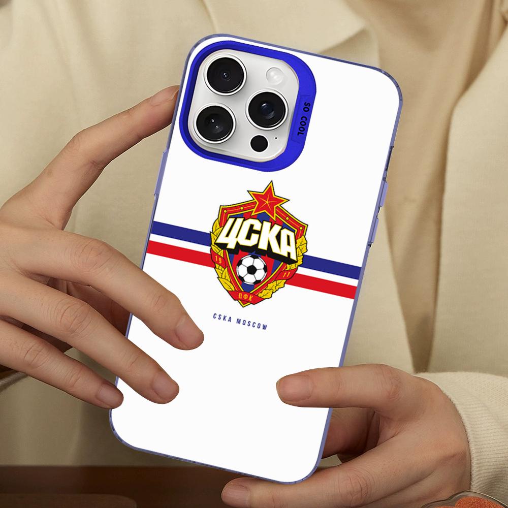 Hot Russia PFC CSKA Moscow Phone Case For IPhone 16 15 14 13 12 11 Pro Max X XR XSMAX 8 7 Plus Matte Shockproof Back Cover