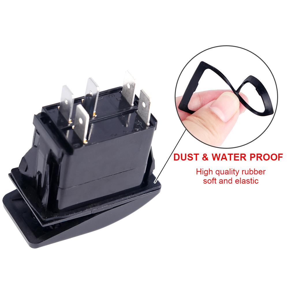 12V 24V Car Boat Truck Light Toggle Switch 5PIN SPST Waterproof Switch ON OFF Button Switch for Motorcycles Bus Vehicle Relays 5