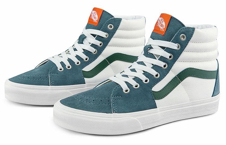 Vans SK8 HI Уютные скейтбордические кроссовки Унисекс Белый Зеленый VN0A5JMJBLG