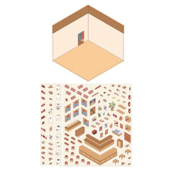 Проект «Сделай сам» 3D-наклейки для дома для взрослых и детей, забавные наклейки для мультфильмов, наклейки для снятия стресса, миниатюрные наклейки для сцен