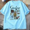 Coraline Halloween T Shirt Women Unisex Spooky Vintage Tshirt Harajuku Fall Short Sleeve Tshirt Cotton Womens Clothing Tops