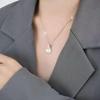 Серебряная подвеска из стерлингового серебра S925 с халцедоном - Дизайн "Счастливый мешок", Модная цепочка на ключицу, Универсальный женский подарок в китайском стиле на праздник