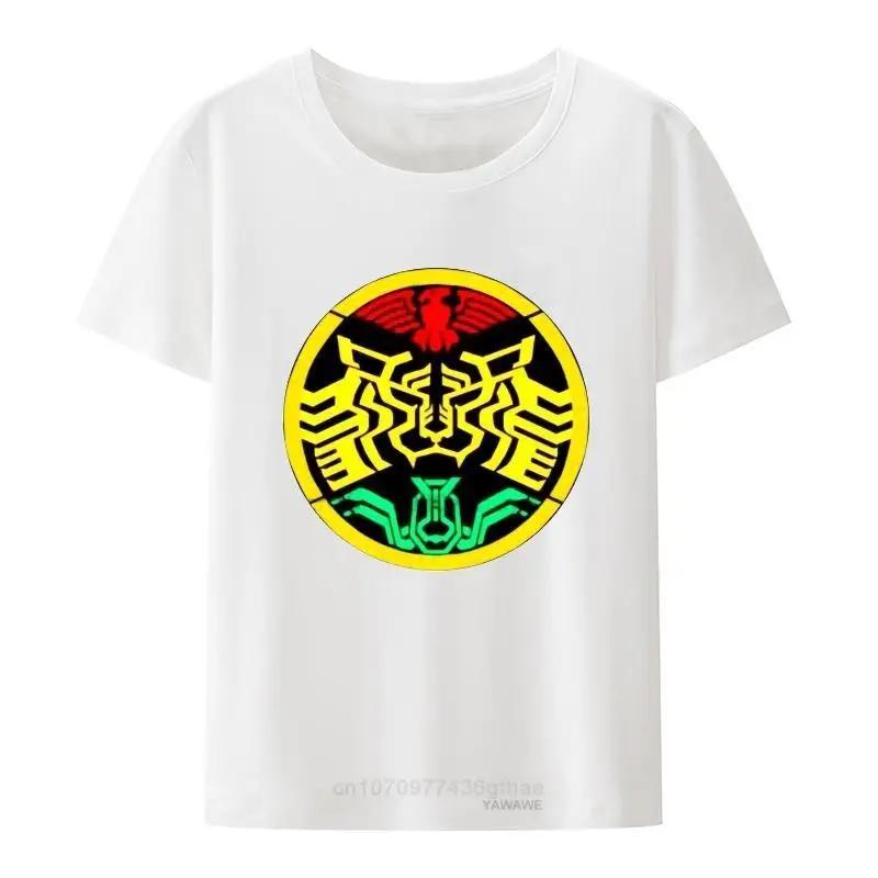 Футболка унисекс KaUnisex Rider OOO Super Tatoba Symbol черная белая унисекс модальная с круглым вырезом летняя рубашка с круглым вырезом повседневная уличная одежда топы
