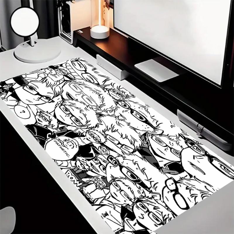 Haikyu Theme Premium Non-slip Mouse Pad with Stitched Edges,Durable Rubber Material,for Desktop & Gaming Great Gifts