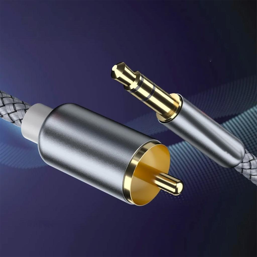 3,5 мм разъем на 2 штекера интерфейсный адаптер кабель для RCA аудио компьютер телефон конвертер кабель 2 метра