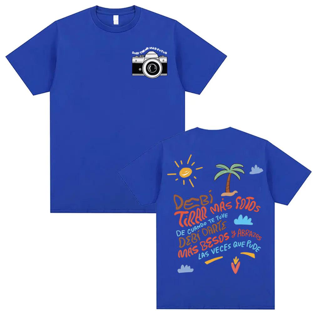 Bad Bunny Debi Tirar Mas Fotos DTMF Album TShirts Men Women Summer Style Short Sleeve T Shirt Cotton Casual Oversized Tshirt