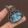 Labradorite Handmade Copper Wire Wrap Jewelry Pendant 2.25" P4m12