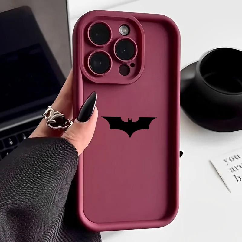 B-Bats-Man S-Supermans Symbol Phone Case For iPhone 17E 11 12 13 14 15 16 17 Pro Max Fundas 17 Air Plus 16e Mini Silicone Cover