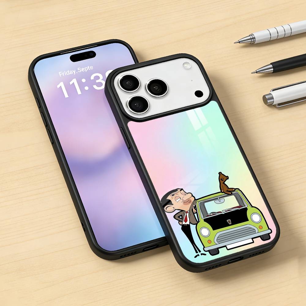 C-Classic M-Mr B-Bean Phone Case Magnetic For iPhone17 16 15 14 13 12 Pro Max For Magsafe Wireless Charging Cover
