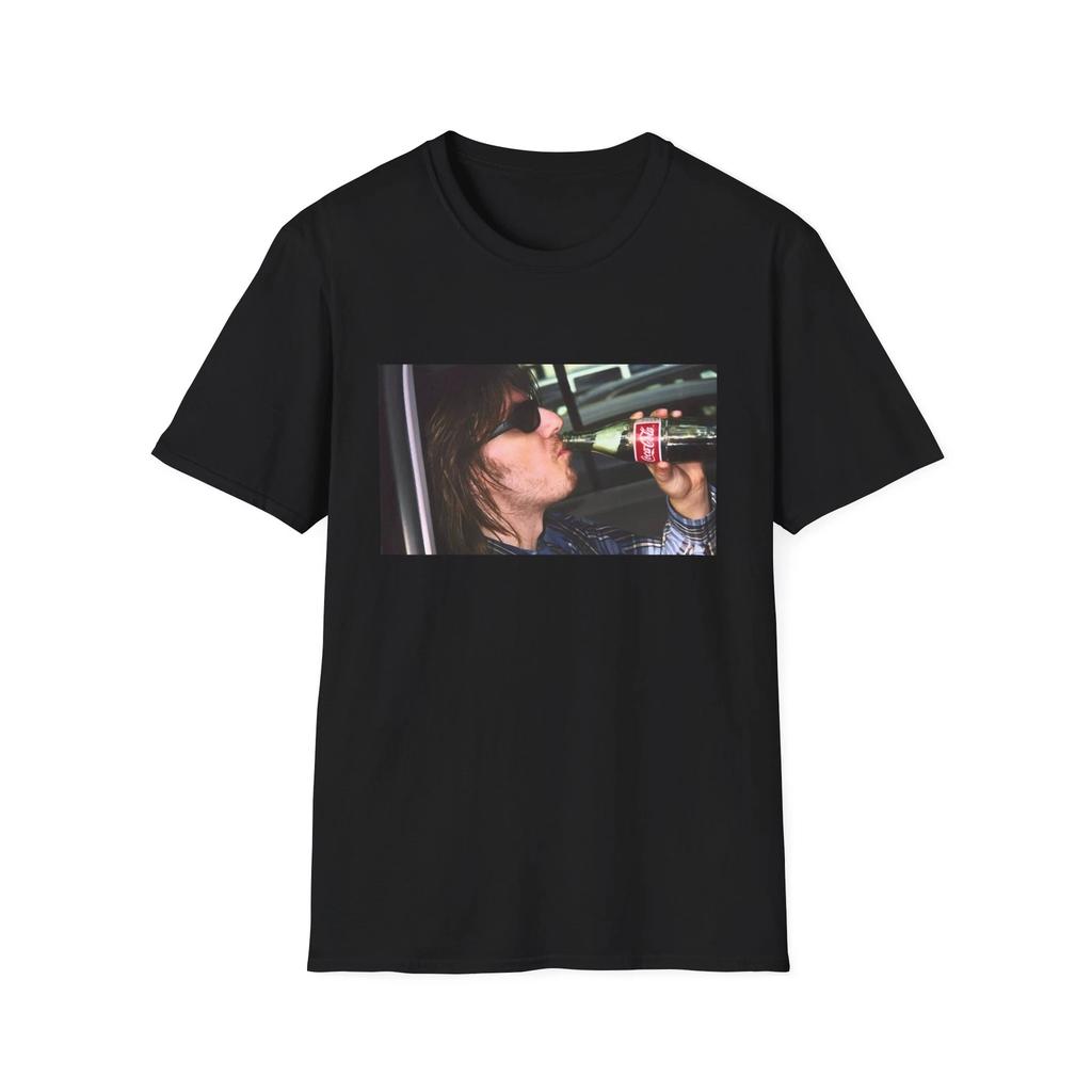 mitch hedberg drinking a soda photo tshirt