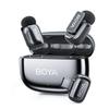 BOYA Mini 2 USB Беспроводной петличный микрофон Совместим с петличным 100-метровая передача батарея и микрофон с шумоподавлением Идеально для записи