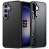Чехол - BOOLING - для Samsung Galaxy S23 - Черный силикон - Жесткая задняя крышка из ПК - Защита от царапин