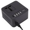 Автомобильный инвертор питания 300 Вт пиковой мощности с 4 портами USB и 1 портом Type-C, светодиодный дисплей напряжения, адаптер-вилка для автомобиля для большинства транспортных средств