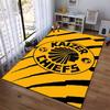Kaizer Chiefs Logo with Bold Stripes Rug Non-slip rug suitable for living room and bedroom sofas