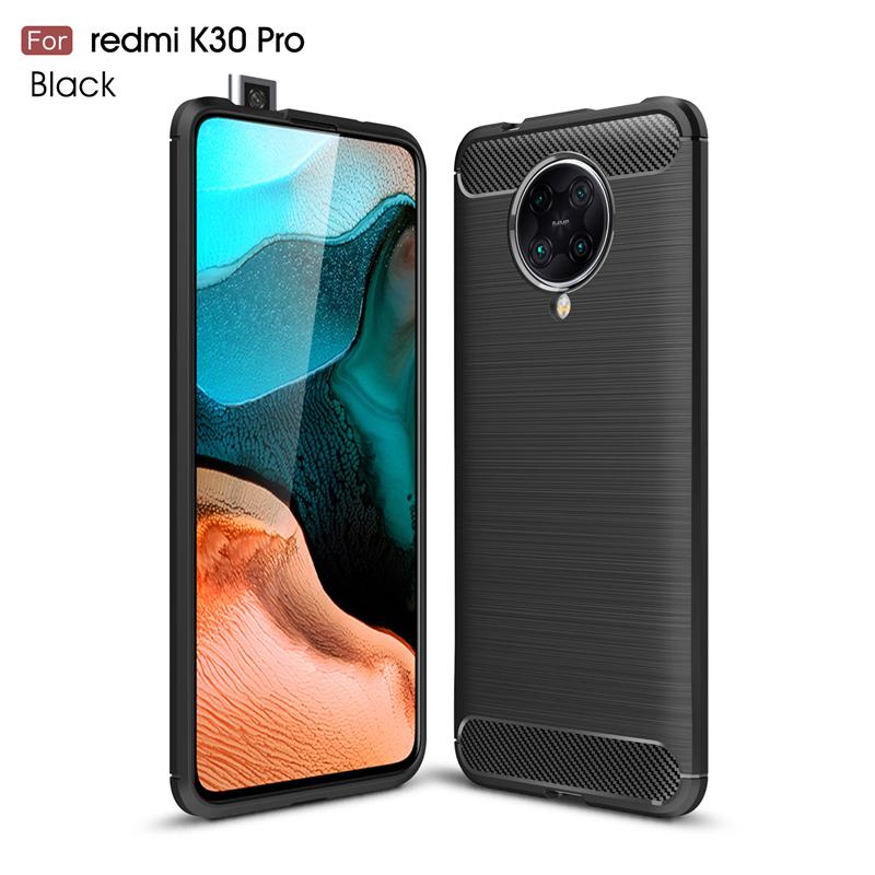 Чехол из углеволокна для Xiaomi Poco F2 Pro Чехол Xiaomi Poco F2 Pro Резиновый силиконовый противоударный чехол на заднюю панель для Xiaomi Poco F2 Pro