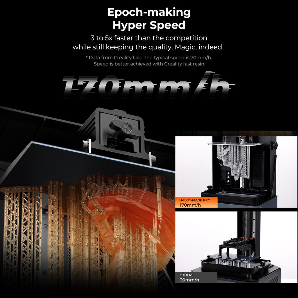 3D-принтер Creality HALOTMAGE Pro с ЖК-дисплеем, УФ-фотоотверждаемым полимерным принтером с разрешением 8K 10.3