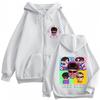 Oliver Tree Pop Rock Music  Print Zipper Hoodie Men Women Hip-hop Fashion Sweatshirt Long Sleeves Loose Casual Zip Up Jacket