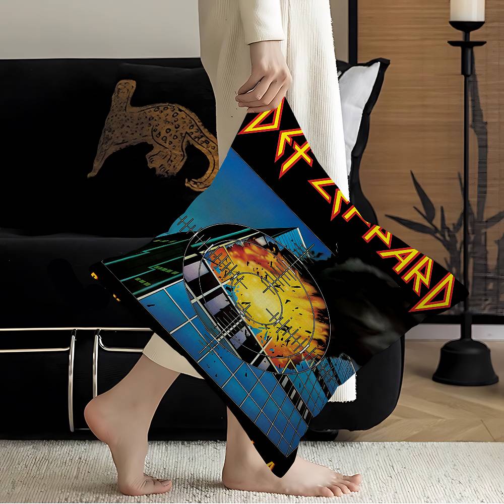 Классическая группа Def L-Leppard Классическая Подушка Чехол для Подушки Наволочка Гостиная Диван Домашний Декор