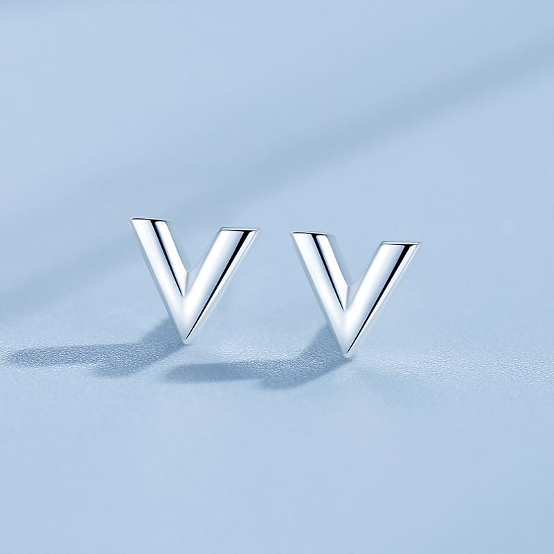 Korean Style S925 Silver Needle Stud Earrings for Women – Minimalist & Personality Design