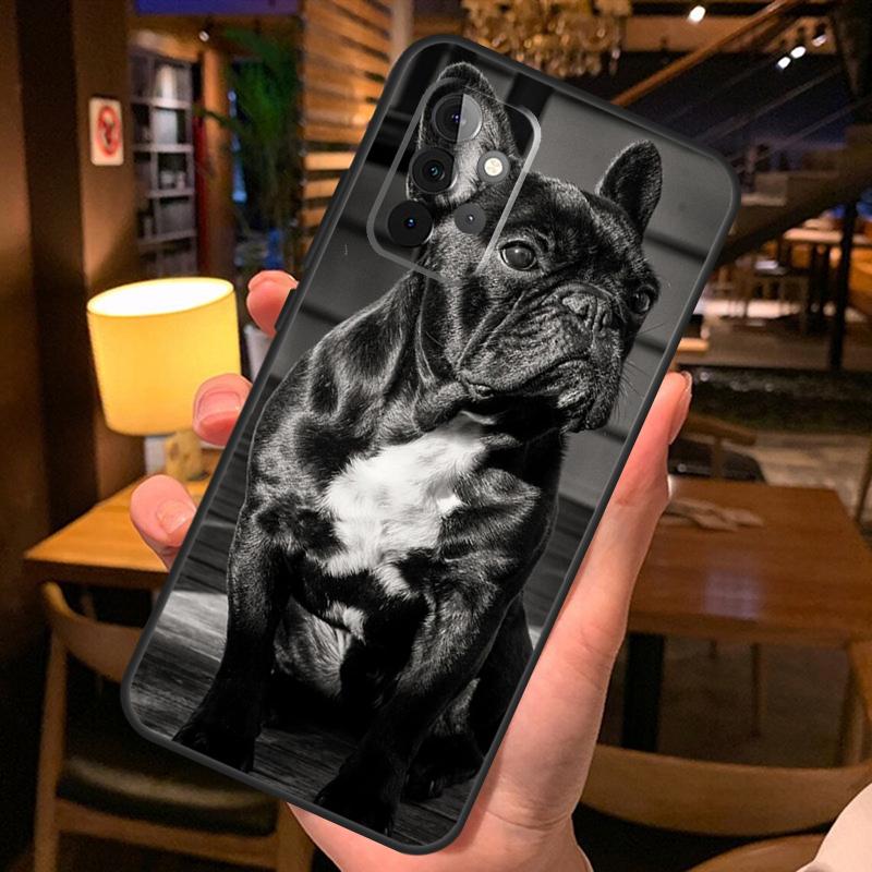 Чехол для телефона с французским бульдогом для Samsung A51 A71 A50 A70 A13 A23 A33 A53 A12 A22 A32 A42 A52 A54 A34 A14