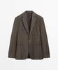 Massimo Dutti Wool Blend Blazer With Pocket Details