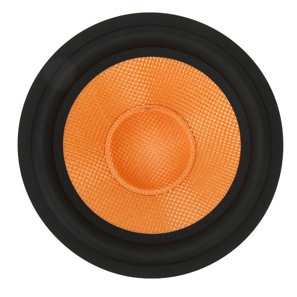2PCS Orange Subwoofer Cone Rubber Surround Drum Paper Paper Speaker Cone Speaker Repair