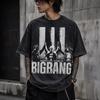 Летняя Горячая Распродажа BIGBANG 2026 Мировой Тур Двусторонняя Футболка 20-летие Crown Даты Тура Принт Оверсайз Футболка с Коротким Рукавом Повседневная Одежда