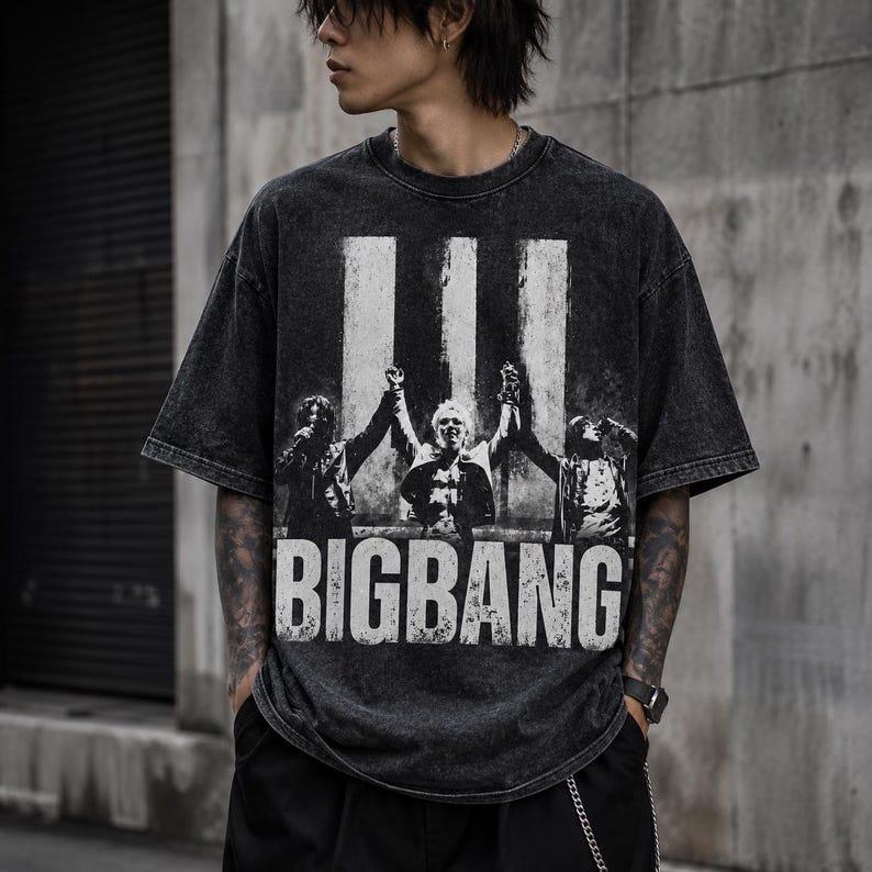 Летняя Горячая Распродажа BIGBANG 2026 Мировой Тур Двусторонняя Футболка 20-летие Crown Даты Тура Принт Оверсайз Футболка с Коротким Рукавом Повседневная Одежда