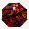 Freddy Bear Fashionable Automatic Opening/Closing Folding Umbrella. Portable and Foldable, Ideal for Gift, Travel, and Daily Use.