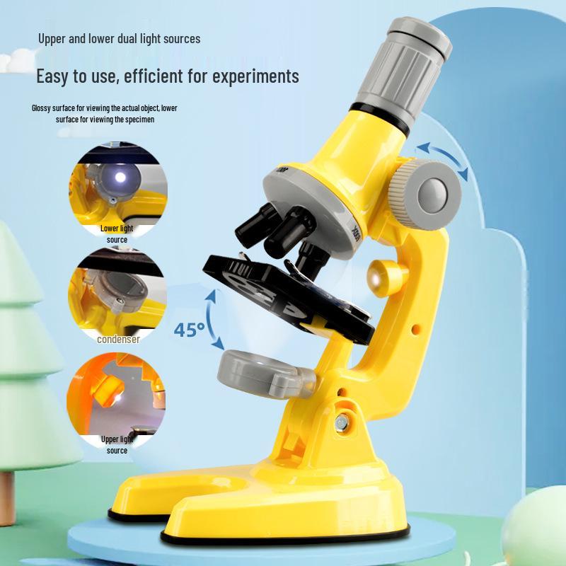 1200x HD Kids' Microscope Science Set - STEM Biology Educational Toy for Primary Students