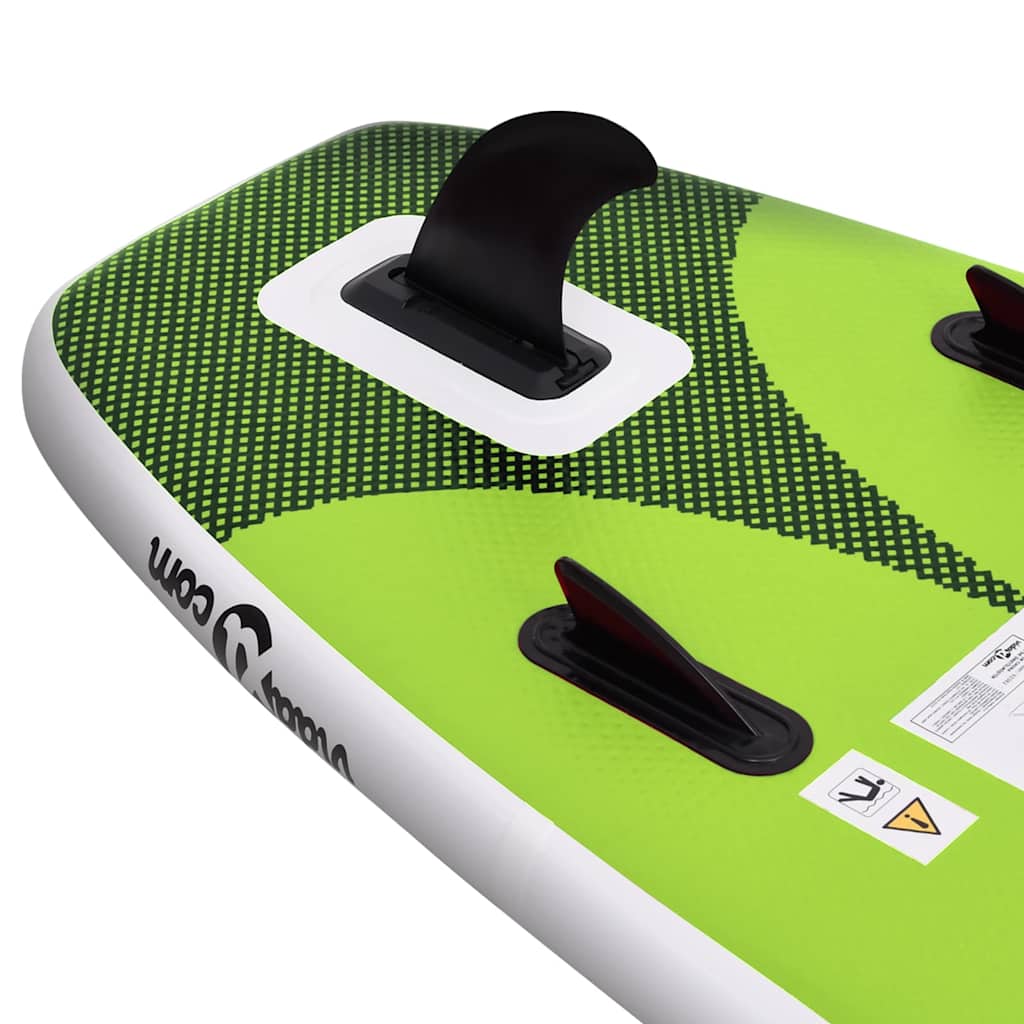 Inflatable SUP Board Set Green 300 x 76 x 10 cm