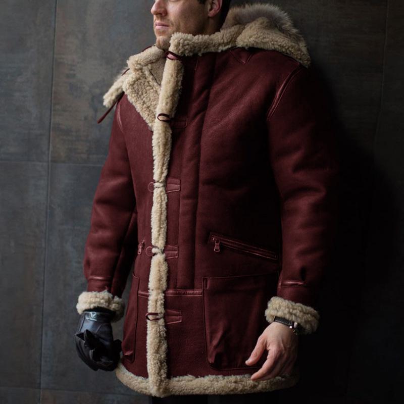 Men's Jacket Autumn and Winter Thickened Jacket Warm Coat Cotton Coat