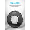 RIRO Carbon Fiber Chainrings 10-12S Super Light Road Bike Chainwheel 50-34/52-36/53-39/54-40T for Shimano 4-Bolts 110BCD Crank