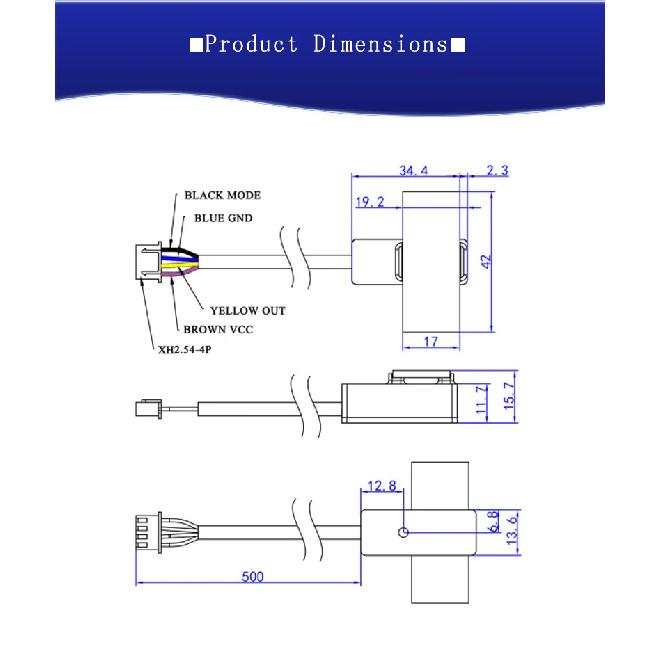 XKC-Y26L 3.3V Non-contact liquid level switch level sensor for MCU, applicable for pipes and flat containers