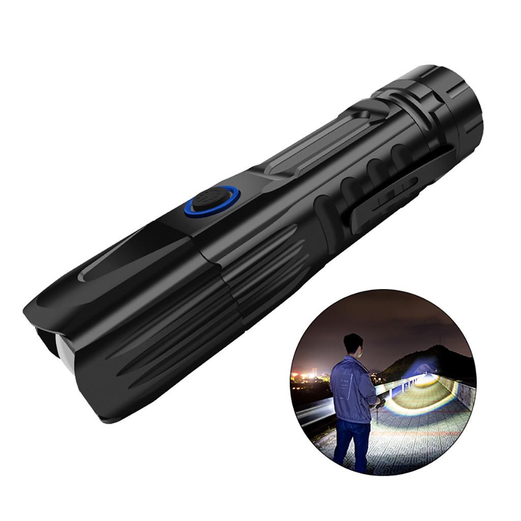 XHP90 LED Flashlight Zoomable USB Rechargeable 26650 Flashlight Torch 5 Modes
