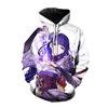 New Anime Game 3D Print Hoodies Genshin Impact Sexy Girl Raiden Shogun Sweatshirts Men Women Oversized Hoodie Kids Boys Pullover