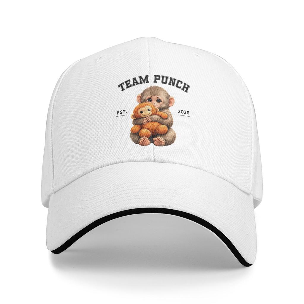 Summer Team Punch Baby Monkey Punch Baseball Cap Tennis Skate Casual Design Sun Trucker Hat Female Male Breathable Baseball Caps
